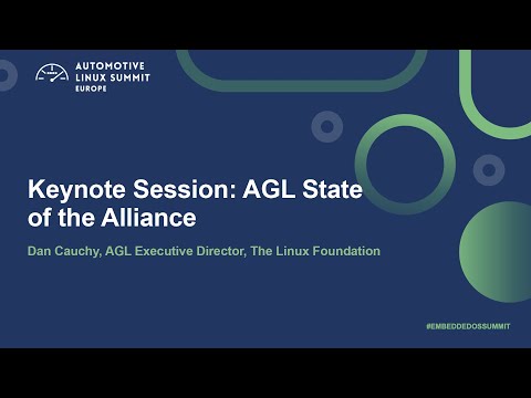 Keynote Session: AGL State of the Alliance - Dan Cauchy, AGL Executive Director