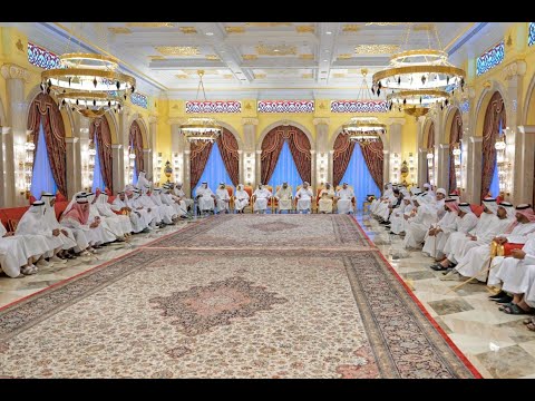 Image:محمد بن راشد يستقبل وجهاء وأبناء القبائل بمناسبة حلول شهر رمضان المبارك