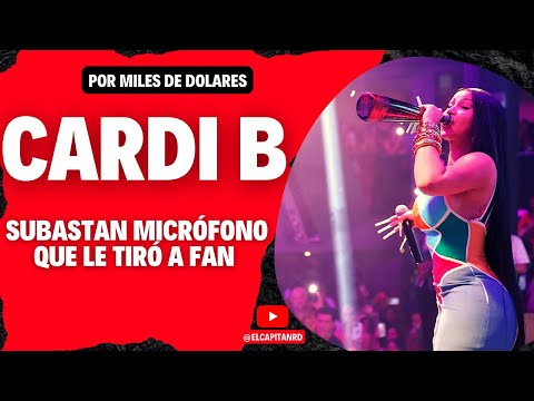 Subastado micrófono que Cardi B lanzó a fanática