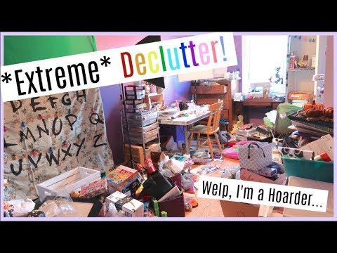 Decluttering my Craft/YouTube Room- Part 1
