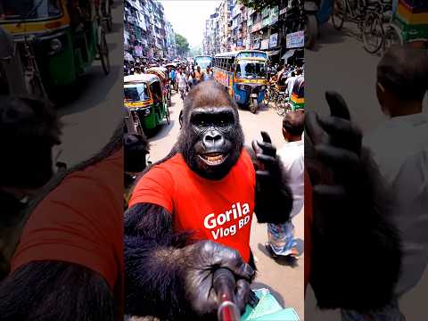 Gorilla Vlogs Bangladesh 🔥 #shorts #funny #gorilla #foryou
