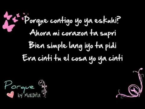 Porque - Maldita (Tagalog lyrics)