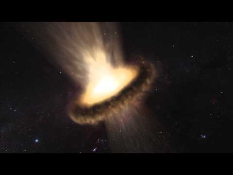 Black Hole's Radiation Drives Dusty Wind Outwards | Animation - UCVTomc35agH1SM6kCKzwW_g