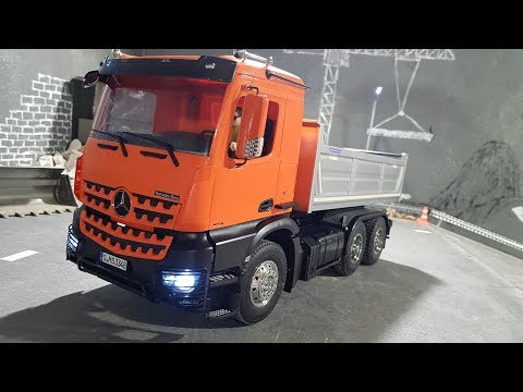 Mercedes-Benz Arocs 3348 6x4 ГОТОВ ...Тест-драйв грузовика на радиоуправлении, RC Truck.Часть 3 - UCvsV75oPdrYFH7fj-6Mk2wg