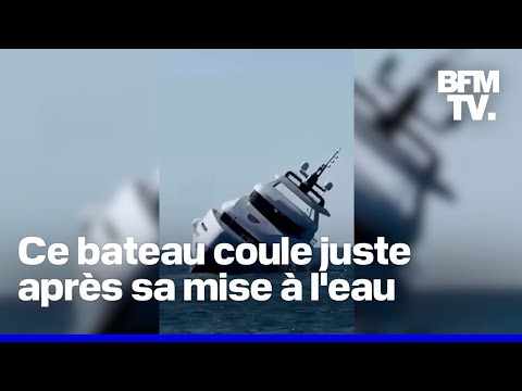 À peine sorti d'usine, ce yacht de 25 mètres coule 15 minutes après sa première mise à l'eau