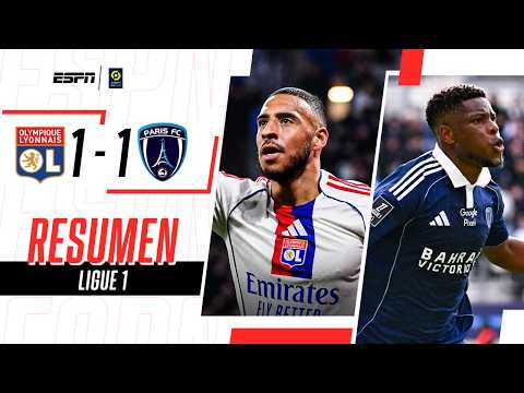 PENAL AGÓNICO QUE CONVIRTIÓ TOLISSO PARA EL EMPATE DEL LYON | Lyon 1-1 Paris FC | RESUMEN