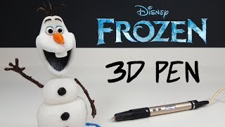 Olaf - Frozen - 3D pen creation