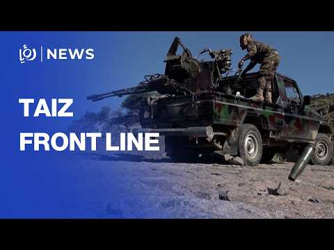 Saudi backed Yemeni <strong>forces</strong> patrol front line near Taiz amid Houthi siege