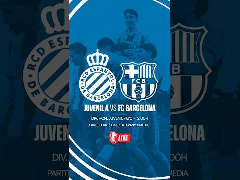 El derbi juvenil, EN DIRECTE, gratis i sota registre a l’OTT d’#EspanyolMEDIA! #La21 #RCDE