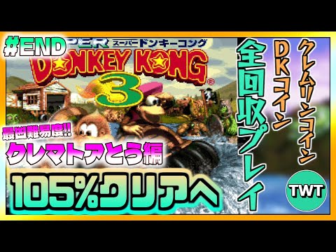 スーパードンキーコング3 真エンディング挑戦！全アイテム回収と攻略ポイント解説 サムネイル