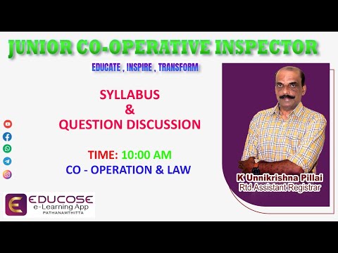 JUNIOR CO-OPERATIVE INSPECTOR SYLLABUS & QUESTION DISCUSSION