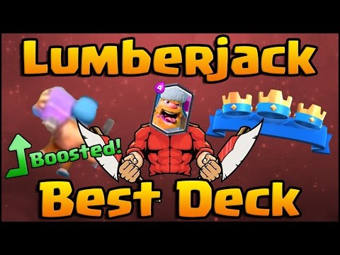 Clash Royale - Best Lumberjack Decks! Win Challenges Easy!