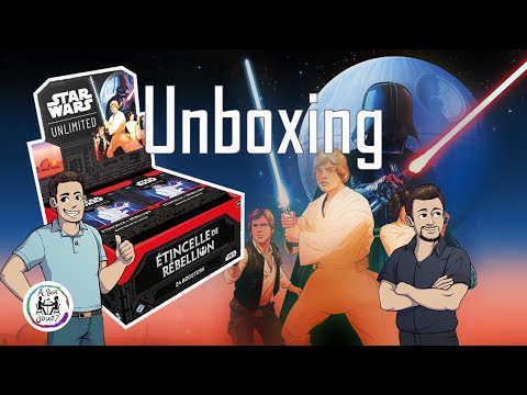 Unboxing et ouverture de boosters Star Wars Unlimited (la guerre des légendaires d'une autre époque)