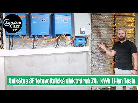 Unikátna fotovoltaická elektráreň 3F 70+ kWh Li-ion Tesla - Electric Cars TV