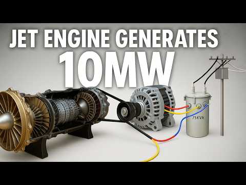 Airplane Jet Engines Secretly Powering Your Neighborhood Homes ? 10,000 MW of Electricity Generation