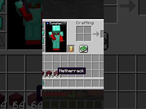 Pov: Du ska droppa netherrack! #minecraft #capcut #shorts