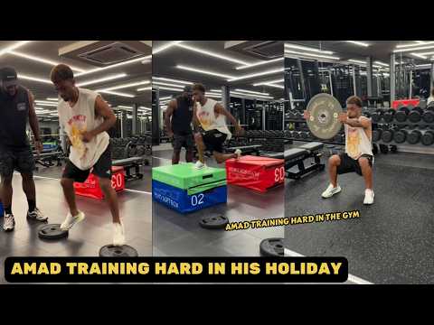 Amad Diallo training hard before joining Manchester United pre season