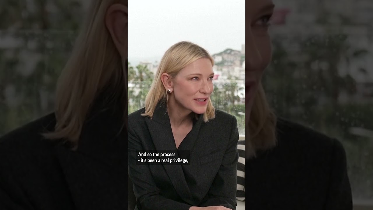 Cate Blanchett jokes that she stalked director Warwick Thornton before working with him. #shorts