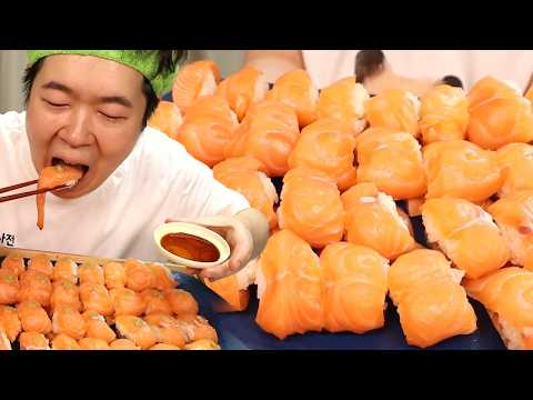 연어초밥 3만 원으로 <strong>배</strong> 터지게 먹방