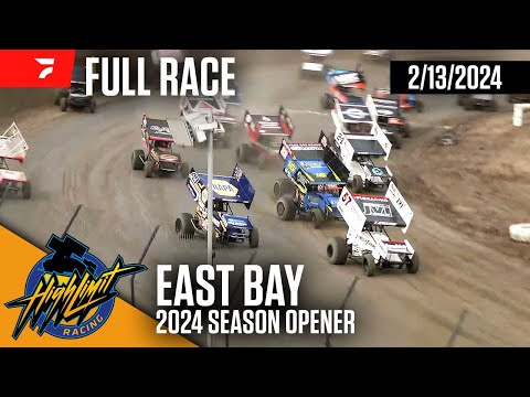 FULL RACE: High Limit Racing Opener at East Bay Raceway Park 2/13/2024 - dirt track racing video image