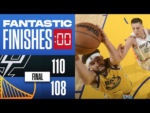 Final 1:17 WILD ENDING Warriors vs Spurs video clip