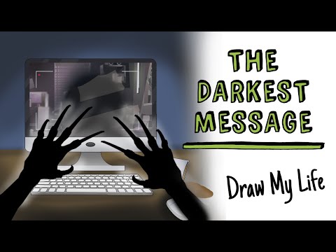 THE DARKEST MESSAGE 📧 Draw My Life Horror Stories