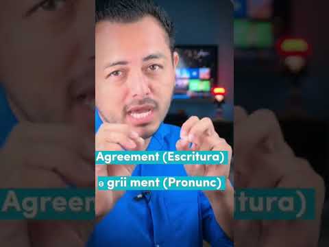 ¿Cómo se dice "Acuerdo" en inglés? #ingles #agreement #pronunciación #teacher #inglesfacil
