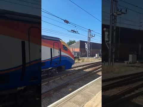 East Midlands Railway Class 222 103 departing Luton for Melton Mowbray working 1M19