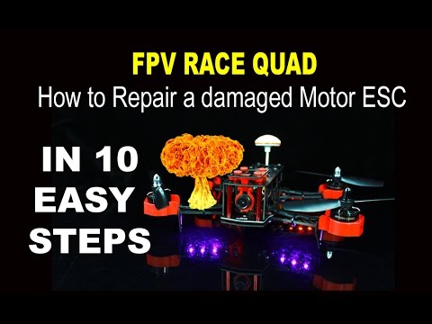 BEGINNER FPV QUAD RACER (PART 2) - Motor ESC replacement in 10 easy steps - Eachine Falcon 250 - UCm0rmRuPifODAiW8zSLXs2A