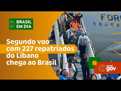 Segundo voo com 227 repatriados do Líbano chega ao Brasil