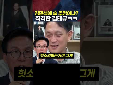 <strong>김민석에</strong> "술주정하냐?" 직격한 김태규