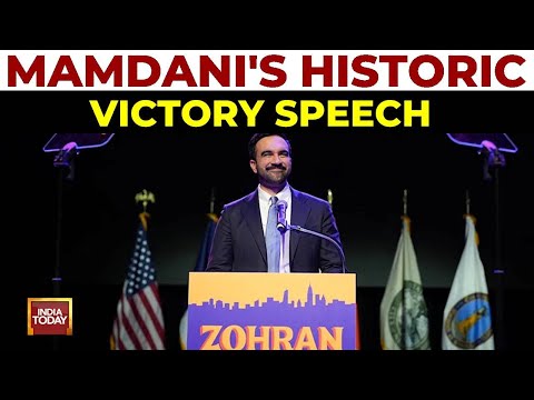 Zohran Mamdani's Full Victory Speech | NYC Mayor-elect Mamdani Quotes Nehru In Victory Speech