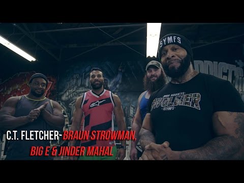 C.T. Fletcher - WWE SUPERSTARS BIG E, BRAUN STROWMAN, JINDER MARHALL