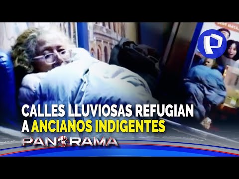 Historias de Lima en madrugada: calles lluviosas refugian a ancianos indigentes