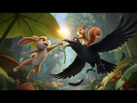 الأرنب والزهرة السحرية 🌸 | قصة فيها ضحك ودرس جميل في النهاية!