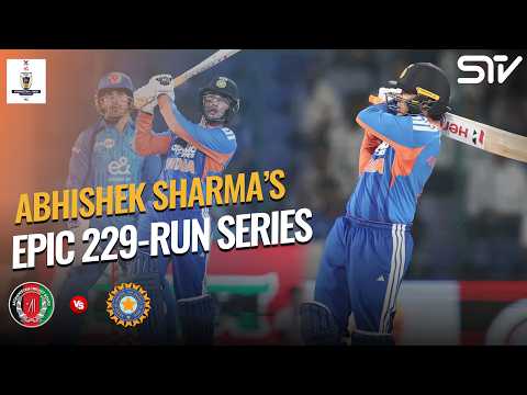229 Runs In <strong>The</strong> Series | Abhishek Sharma’s Incredible T20I Form | AFG vs <strong>IND</strong> 2026 | ACB | M9N1K