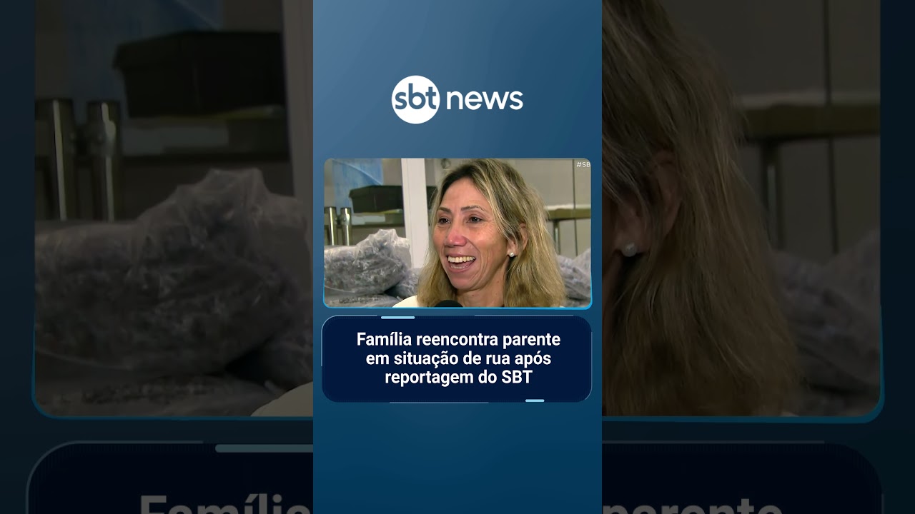 Família reencontra tio em situação de rua após reportagem do SBT | SBTBrasil
