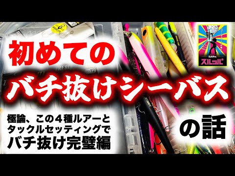 初めてのバチ抜けシーバス！の話 - 極論、この4種ルアーとタックルセッティングでバチ抜け完璧編 -