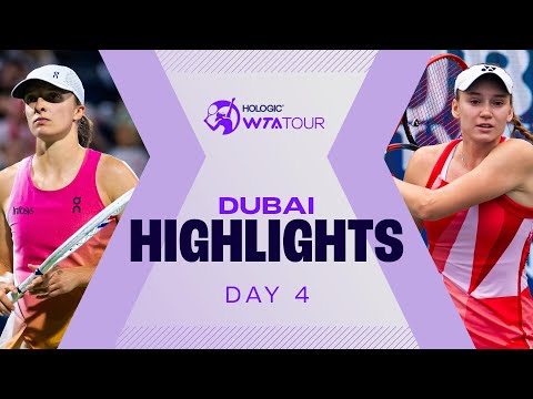 Swiatek, Rybakina, Navarro and Noskova compete on Day 4 in Dubai | WTA Match Highlights