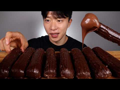 <strong>파리바게트</strong> 초코츄러스 먹방! (밤티❌) ASMR MUKBANG