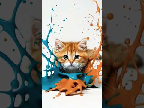 Satisfying colour mixing #colors #shortvideo #mixingcolors #art #experimnent #colorful #funnycats