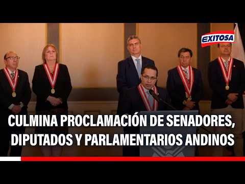 🔴🔵 JNE culmina la proclamación de resultados de senadores, diputados y parlamentarios andinos