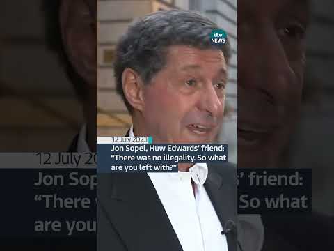 Jon Sopel, Huw Edwards’ friend: “There was no illegality. So what are you left with?” #itvnews #bbc