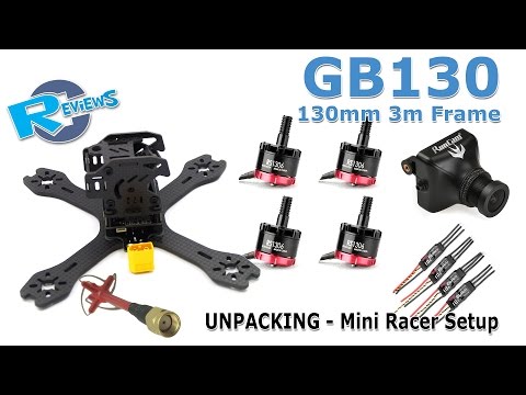 GB130 3mm Full Carbon Fiber Reptile KIT, Unpacking - (Emax RS1306 4000kv) - UCv2D074JIyQEXdjK17SmREQ