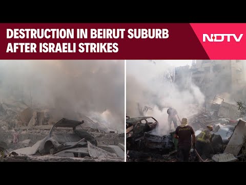 Israel Strikes Lebanon | Destruction In Beirut Suburb After Israeli Strikes