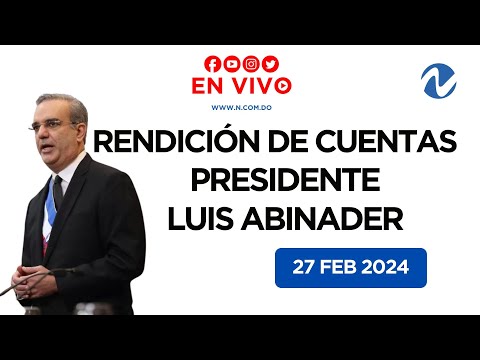 EN VIVO: Última rendición de cuentas Gobierno Abinader