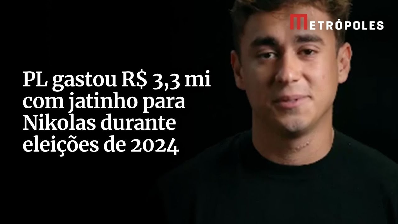 PL gastou R$ 33 mi com jatinho para Nikolas durante eleições de 2024