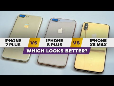 Gold iPhone XS Max vs. iPhone 8 Plus vs. iPhone 7 Plus: Which looks better? - UCOmcA3f_RrH6b9NmcNa4tdg