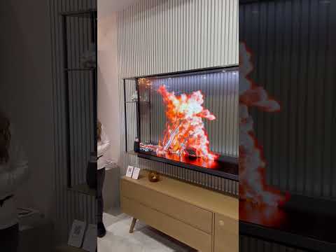 LG présente une TV transparente qui s’intègre parfaitement dans
votre salon ! #lg #ces #oledtv