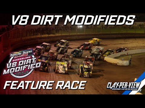 V8 Dirt Modifieds | Queensland Title 2024/25 - Toowoomba - 8th Feb 2025 | Clay-Per-View - dirt track racing video image